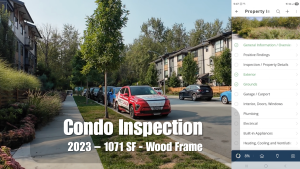 Condo Inspection: Built in 2023 – 1071 SF